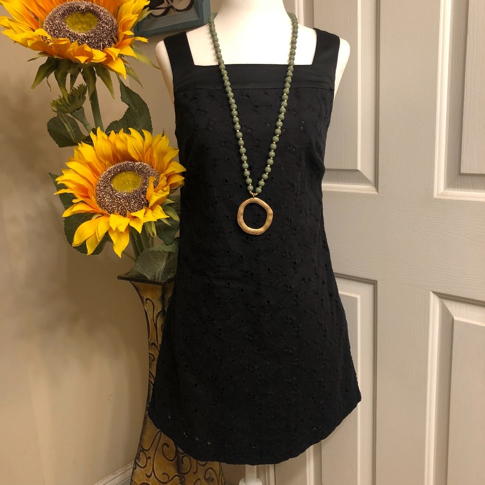 Forever black eyelet dress size small